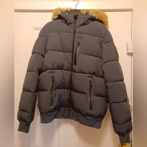 Unisex Nautica Puffer Winter Coat with Detachable Hood